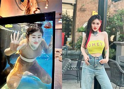 Hotgirl Ngan Baby speaks out about a series of sensitive clips, is the &quot;dancing in the fish tank&quot; a famous trick?