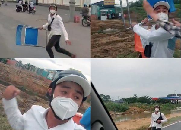 Công an điều tra vụ thanh niên chặn đường, đập phá xe cấp cứu