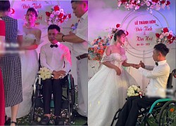 Touching image of the groom in a wheelchair sobbing, the story behind makes everyone feel sorry