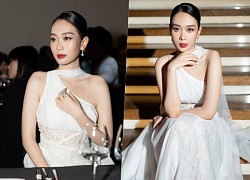 Miss Ban Mai wears diamonds and delicate designs to receive the 'Queen of the night' award