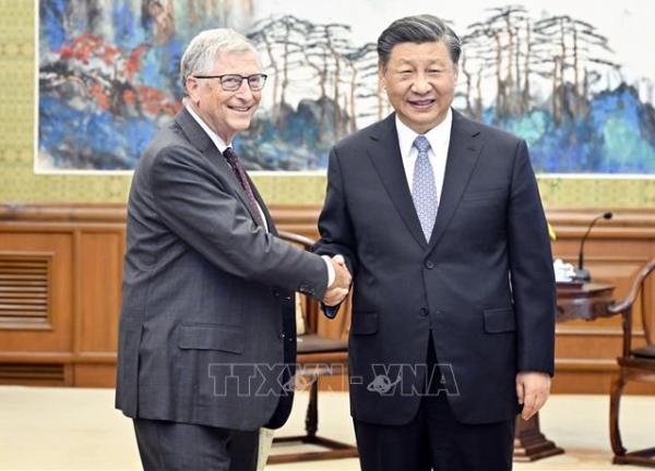 Chủ tịch Trung Quốc Tập Cận Bình gặp tỷ phú Mỹ Bill Gates