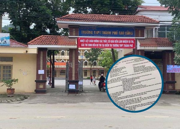 Lọt đề thi Ngữ văn tại Cao Bằng: "Xuất phát từ mối quan hệ quen biết, giúp giải hộ đề thi, không có thỏa thuận về tiền thù lao"
