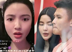 Quang Hai's girlfriend livestream challenges antifan, claiming to go to her house to resolve conflicts