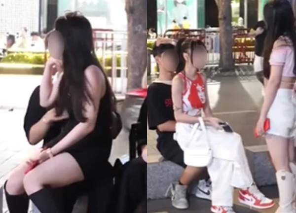 Nhiều hotgirl "thiếu vải" liều mình ngồi lên đùi bạn trai người khác trên phố đi bộ: Chuyện gì đây?