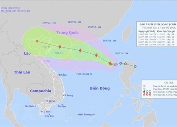 Trung Quốc kích hoạt ứng phó khẩn cấp với bão Talim