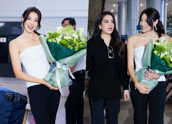 Miss Earth 2022 - Mina Sue Choi đến Việt Nam, đọ dáng cực khét cùng đàn chị Trương Ngọc Ánh