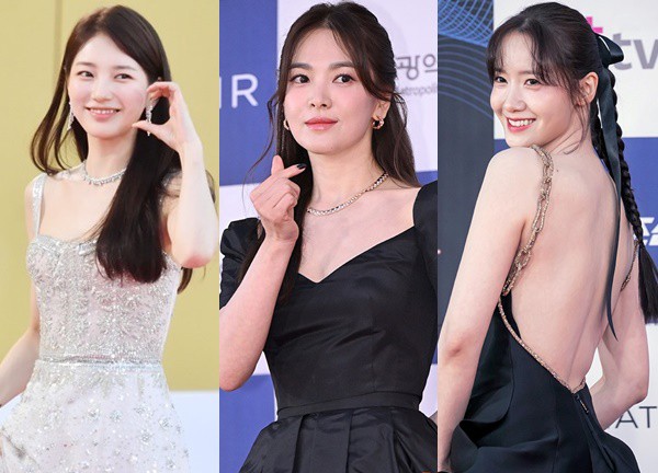 Thảm đỏ lễ trao giải Rồng Xanh Series 2023: Song Hye Kyo bùng nổ nhan sắc, Yoona cùng Suzy đọ dáng cực gắt