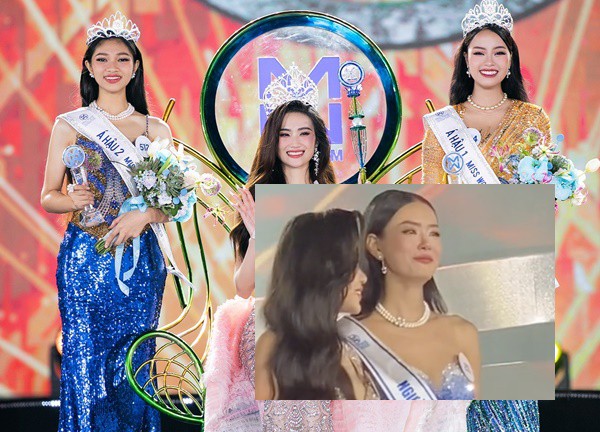 Top 5 Miss world VN sobbed when coming out of the top 3, the reason everyone was surprised, the hidden corner of the contest was revealed