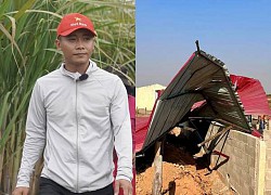 Quang Linh Vlog's farm was swept away by a tornado, suffered heavy damage, and "died his life to the sea"