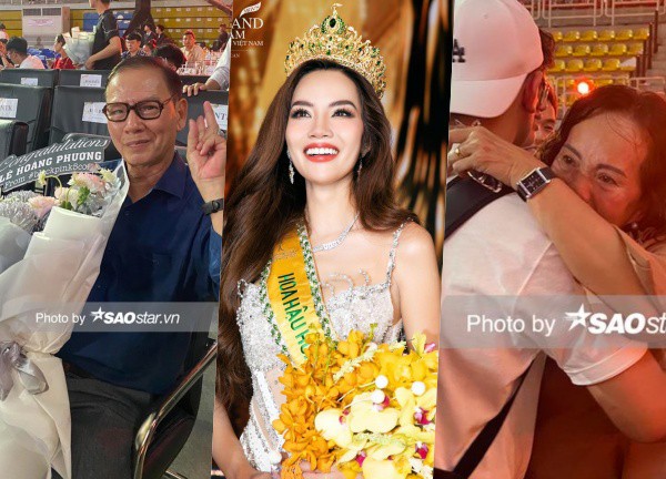 Le Hoang Phuong's parents burst into tears when she was crowned Miss Grand Vietnam, the queen made her first move