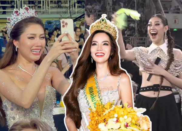 Khanh Van, Thanh Thanh Huyen threw away the image, sobbed when Huang Fang was crowned Miss Grand