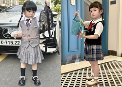 Doan Di Bing's daughter went to school for the first time, wearing a "mist" backpack of more than 50 million, covered with branded goods to school