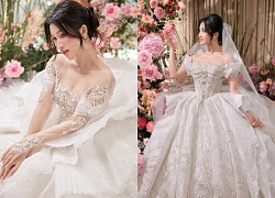 Runner-up Phuong Nhi revealed a photo of her wedding dress, fans questioned preparing to board the flower car?