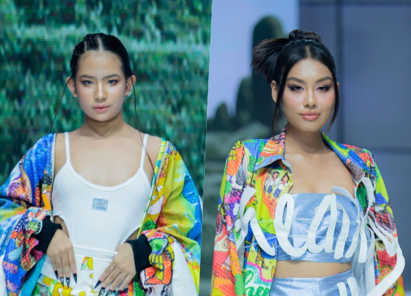 Mẫu nhí Bảo Châu tự tin catwalk cùng Á hậu Thảo Nhi Lê