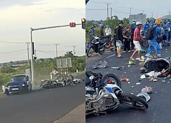 The case of a car knocking over a motorcycle to stop at a red light: The underage driver recklessly took the wheel because he obeyed others