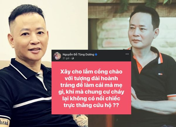 Diễn viên Tùng Dương phát biểu sốc giữa tâm điểm vụ cháy chung cư, CĐM chỉ trích: Quá loạn ngôn!