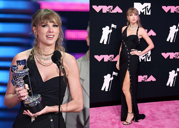 Taylor Swift tại VMAs: Trưng ra biểu cảm lạ khi Stray Kids biểu diễn, đại thắng gom cúp đến mỏi tay