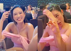 Do Ha revealed a series of drunk photos with a stupid face, eliminating the image of a beauty queen at Phuong Anh's wedding