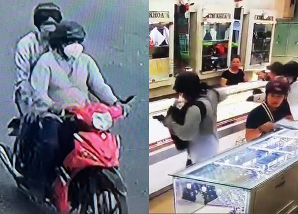Đặc điểm nhận dạng 2 nghi can cướp tiệm vàng ở Khánh Hòa