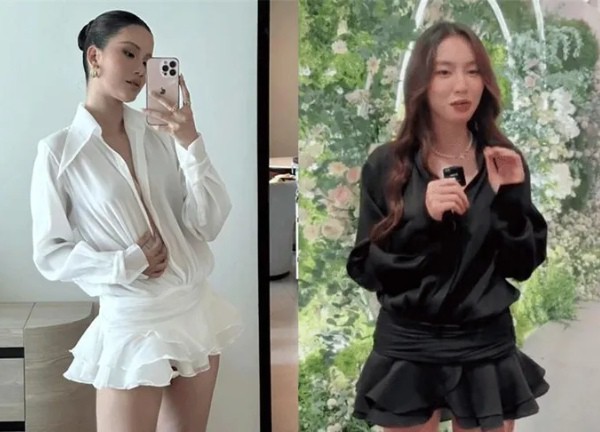 Hương Ly và Thùy Tiên đụng hàng: Người kín đáo, người lại chơi lớn buông khuy lấp ló vòng 1