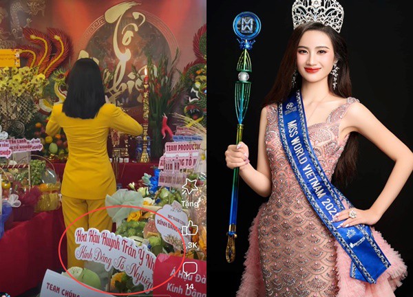 Sau 2 tháng ở ẩn, Hoa hậu Ý Nhi có động thái đầu tiên trong ngày giỗ Tổ sân khấu