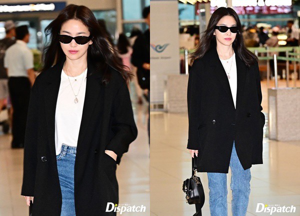 Song Hye Kyo ăn vận giản dị ra sân bay, vóc dáng trẻ trung ở tuổi 42 gây chú ý