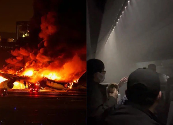 Revealing the scene inside the Japanese cabin on fire, dark as the end of the world