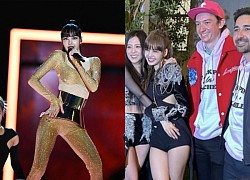 Lisa was escorted by her boyfriend to perform, how did she react when her girlfriend interacted with the male idol?