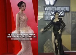 Thuy Tien was "cut off", the moment the organizers invited her off the red carpet was hot again