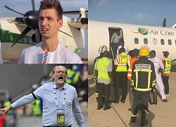 A football team of more than 30 people faced "death" because of a plane incident, but was "saved" because of one thing.