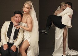 The "muscular bride" wedding photo set is going viral, the groom is not average either!