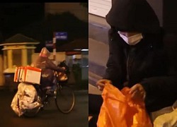 Homeless old man and woman asking for charity: Picked up on VTV twice, went home at night for 100 billion