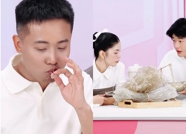 Hang Du Muc - Quang Linh mukbang noodles Sung Bau, Dich Duong suddenly calls "mom"