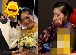 Pham Thoai "got married" for the second time, wearing a lot of gold around her neck, her biological mother cried for a surprising reason?