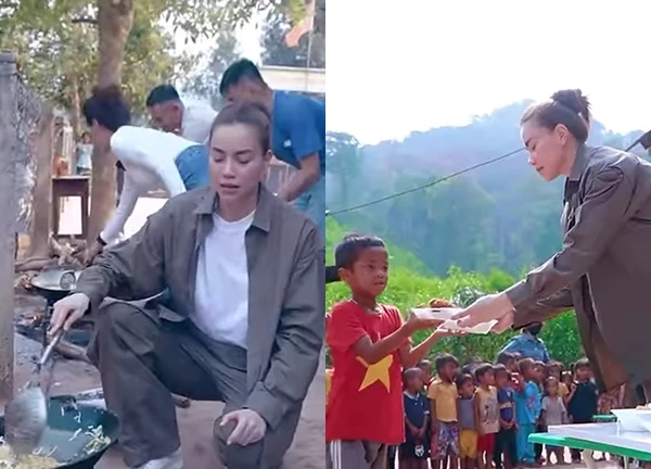 Vì sao Hồ Ngọc Hà cho trẻ em vùng cao ăn gà rán, xúc xích nhưng vẫn là "đại tiệc"?