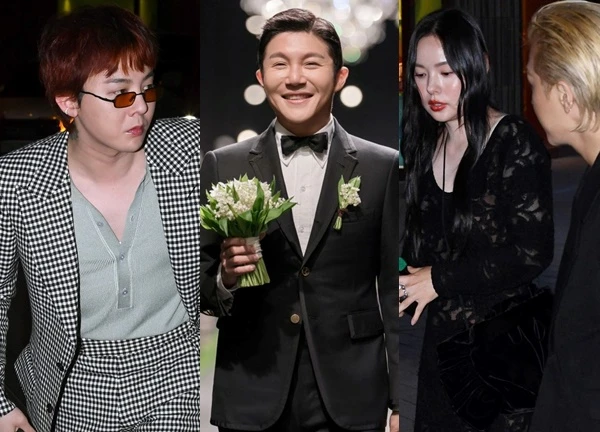 Đám cưới quy tụ nửa Kbiz: G-Dragon cực chất, Lee Seung Gi - Taeyang sánh đôi bà xã chưa hot bằng khoảnh khắc Park Shin Hye chạy vội