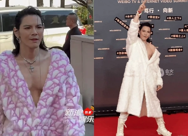 Lố nhất đêm hội Weibo: Sao nam lên đồ như mượn áo mẹ, khoe thân nhức mắt