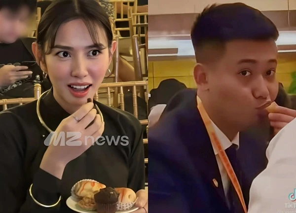 Quang Linh and Thuy Tien both revealed a sneaky video, being scrutinized for 1 action that made waves