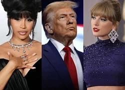 Cardi B "quậy đục nước" khi ông Trump đắc cử, Taylor Swift im lặng lạ thường