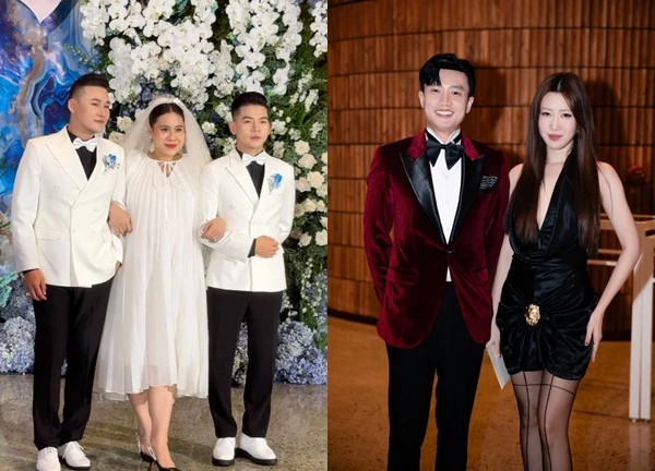 Đám cưới Hà Trí Quang và người yêu đồng giới: Thuý Ngân tình tứ bên Quốc Trường, 1 sao nữ bầu bí hoá cô dâu "làm loạn"!