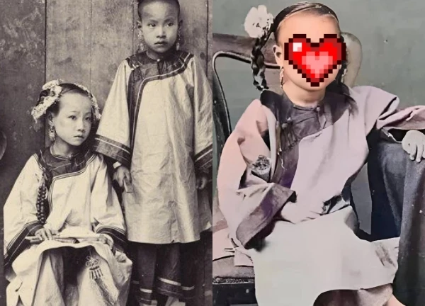 Rare photos of Qing Dynasty's young lady revealed, the secret behind makes people shudder