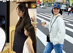 Quang Minh reveals his girlfriend's post-birth figure, Hong Dao looks radiant and "beats" him by 1 point