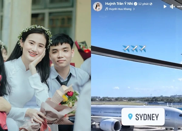 Ý Nhi's boyfriend reacted when his girlfriend dated in Australia, the beauty queen immediately packed her bags and returned to Vietnam.