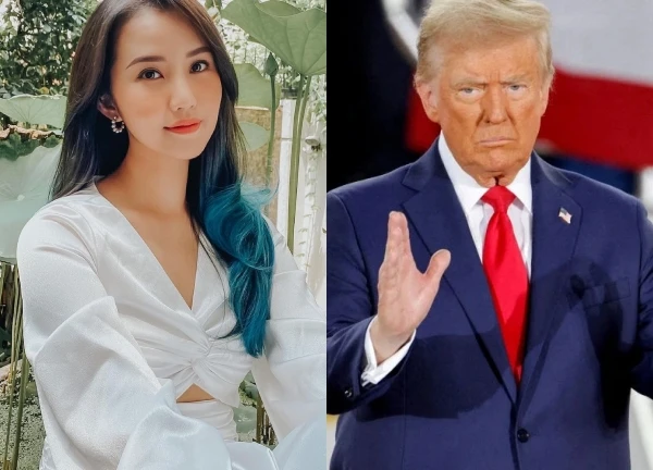 Primmy Truong: The Principal's daughter is now the wife of a rich man, Mr. Trump once hugged her waist