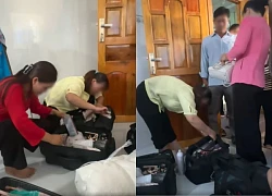 Makeup artist had her suitcase searched by the groom's family on suspicion of stealing 20 million, live crying