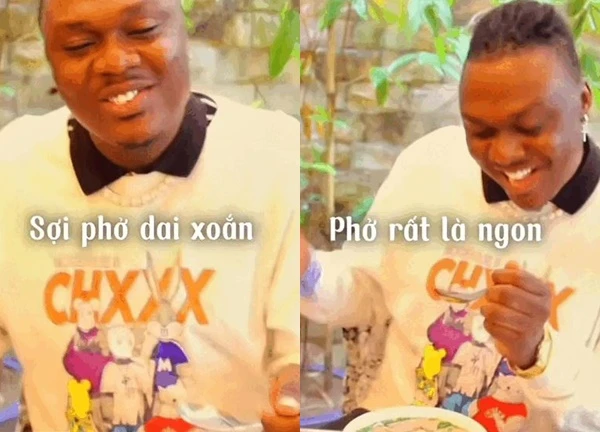 "Hotboy châu Phi" u mê phở Việt, gây sốt với màn rap review có 1-0-2 cực cuốn