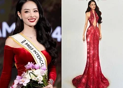 Miss Intercontinental: Bùi Khánh Linh tung váy dạ hội chung kết, màu "hợp vía"?