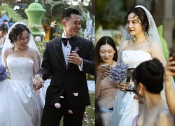 Thai Trinh's wedding: Touching the bride-to-be's vows, the stars sobbed and cried