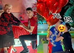 Hotboy 19 bất ngờ cầu hôn cụ bà 76 tuổ.i bằng nhẫn kim cương, CĐM tranh luận