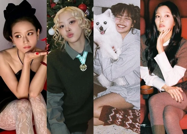 Blackpink đón Noel: Jennie - Lisa - Jisoo mỗi người mỗi vẻ, Rosé lại chơi trội